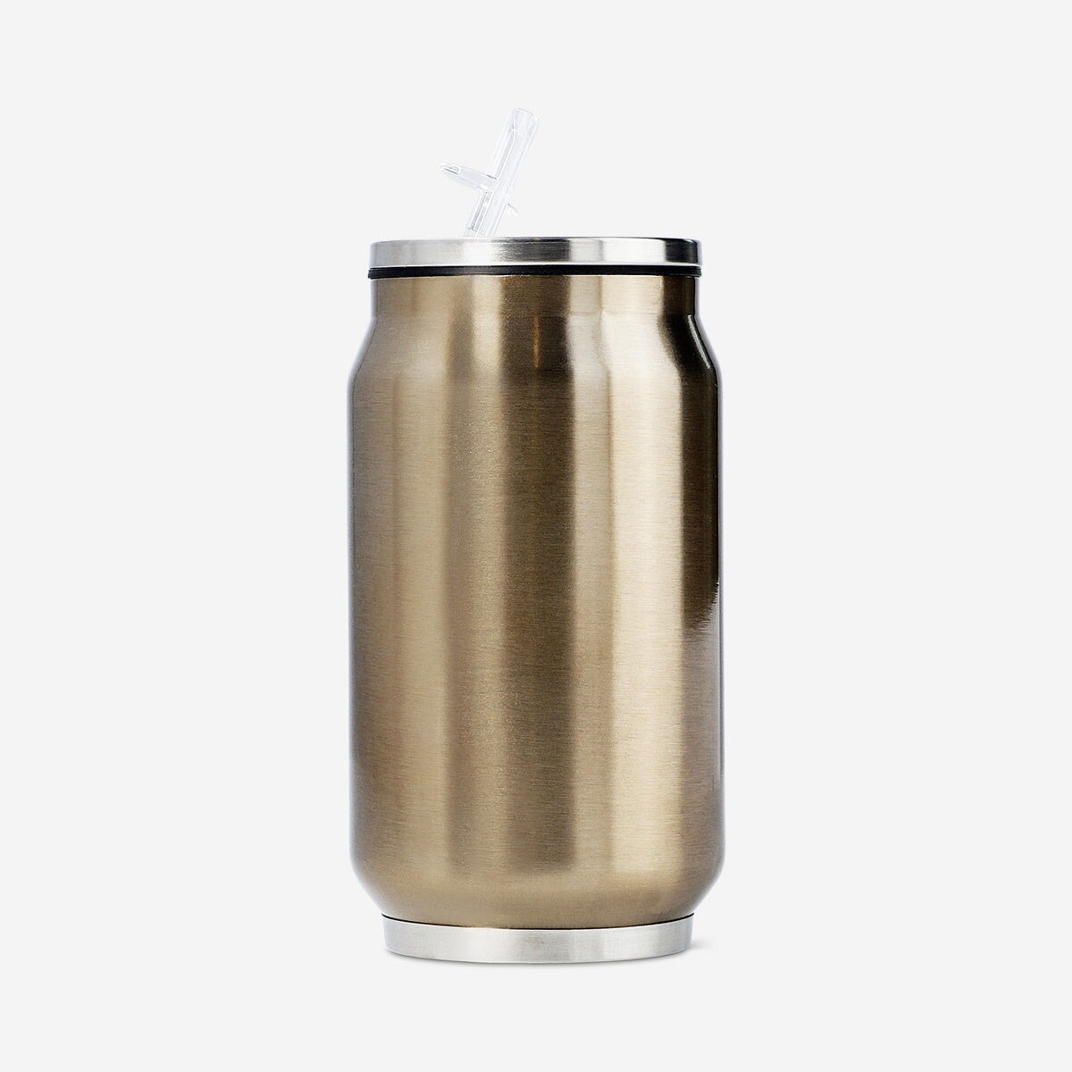 Mug shaped as can with straw - 280 ml