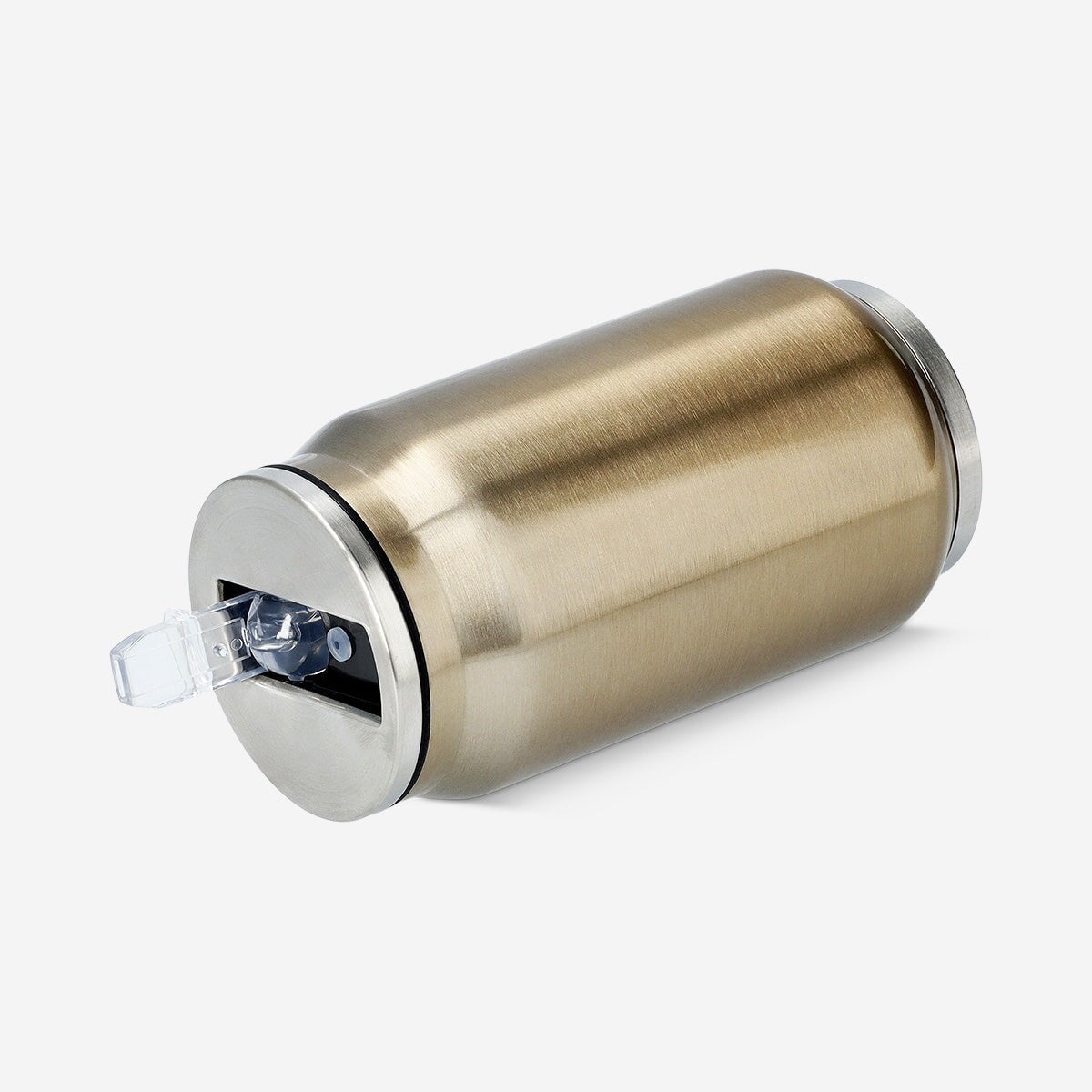 Mug shaped as can with straw - 280 ml