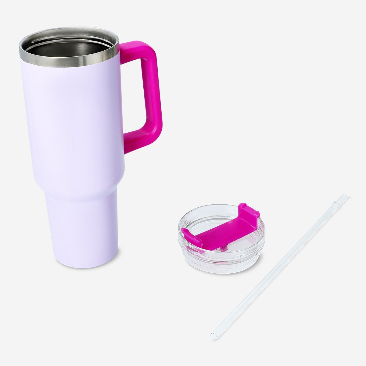 Tumbler with lid and straw. 1.2 L